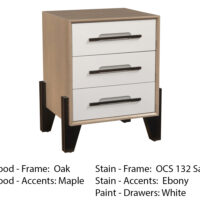 Glasgow 3 Drawer Nightstand - Image 2
