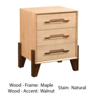 Glasgow 3 Drawer Nightstand - Image 4