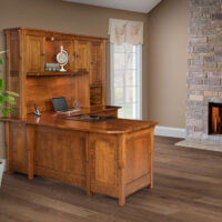Boston Corner and Return Desk with Hutch - 64"W - Image 7
