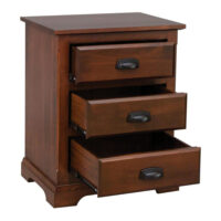 Charleston 3 Drawer Nightstand
