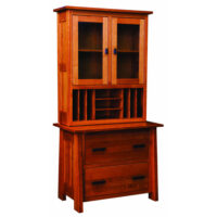 Freemont Mission Lateral File Cabinet With Hutch