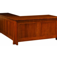 Freemont Mission Corner And Return Desk With Hutch - 66"W - Image 2