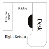Covington U-Shaped Desk with Hutch Topper - Image 2
