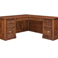 Covington L-Shaped Desk with Hutch Topper - Image 3