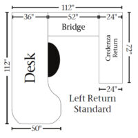 Covington U-Shaped Desk with Hutch Topper - Image 3