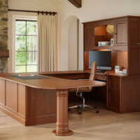 Covington U-Shaped Desk with Hutch Topper - Image 9