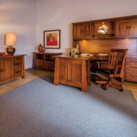 Freemont Mission Corner And Return Desk With Hutch - 66"W - Image 9