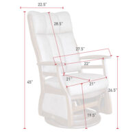 Sierra High Back Swivel Glider - Image 3