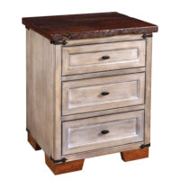 Farmhouse Heritage Three Drawer Nightstand