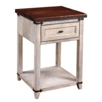 Farmhouse Heritage One Drawer Open Nightstand