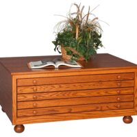 5-Drawer Flat File Cabinet