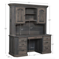 Fifth Avenue 68" Flat Top With Hutch - Image 3