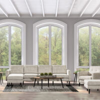 Serene Love Seat Flat Arm - Image 2
