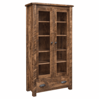 El Paso Bookcase with Glass Doors