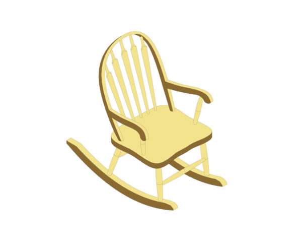 Arrow Back Child's Rocker