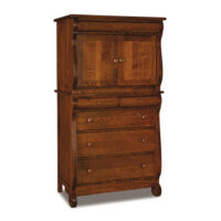 Old Classic Sleigh Chest Armoire