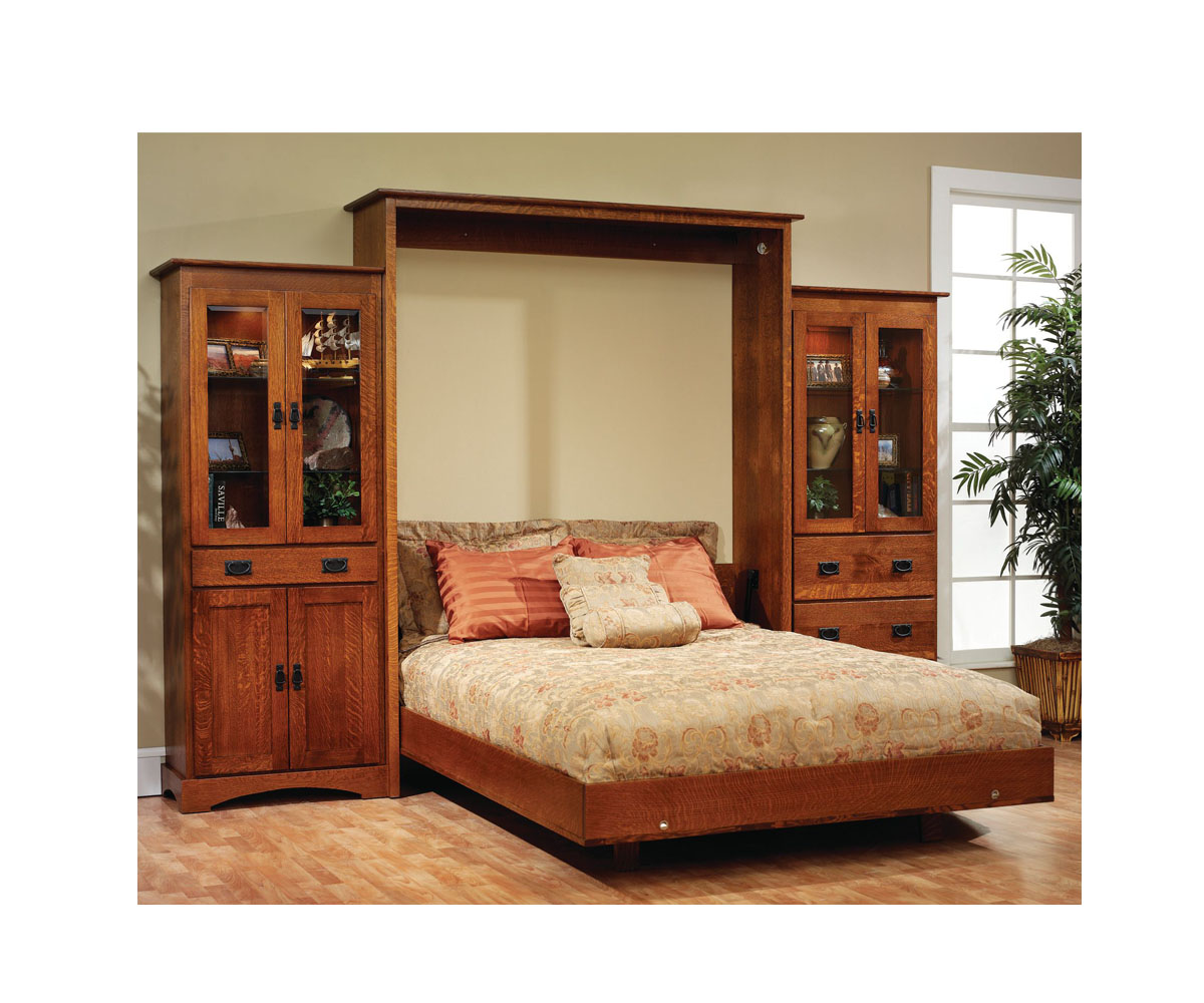 Old English Mission Murphy Wall Bed - Image 3