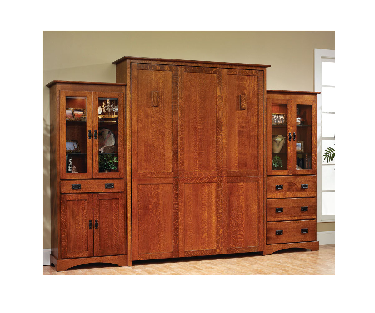 Old English Mission Murphy Wall Bed - Image 4