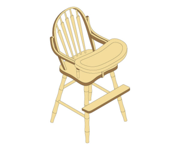Arrow Back Youth High Chair