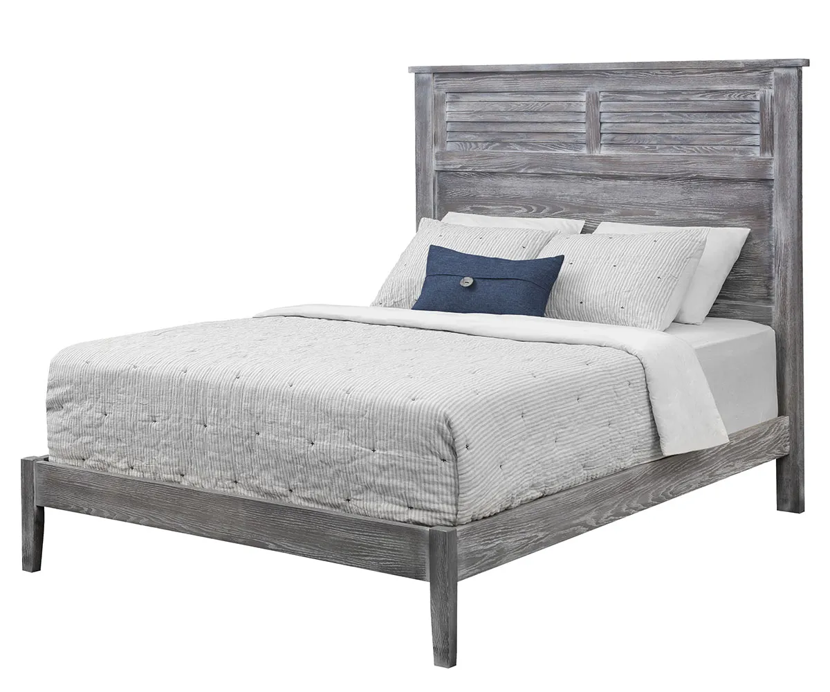 Manor Louver Panel Bed With Low Rail Footboard