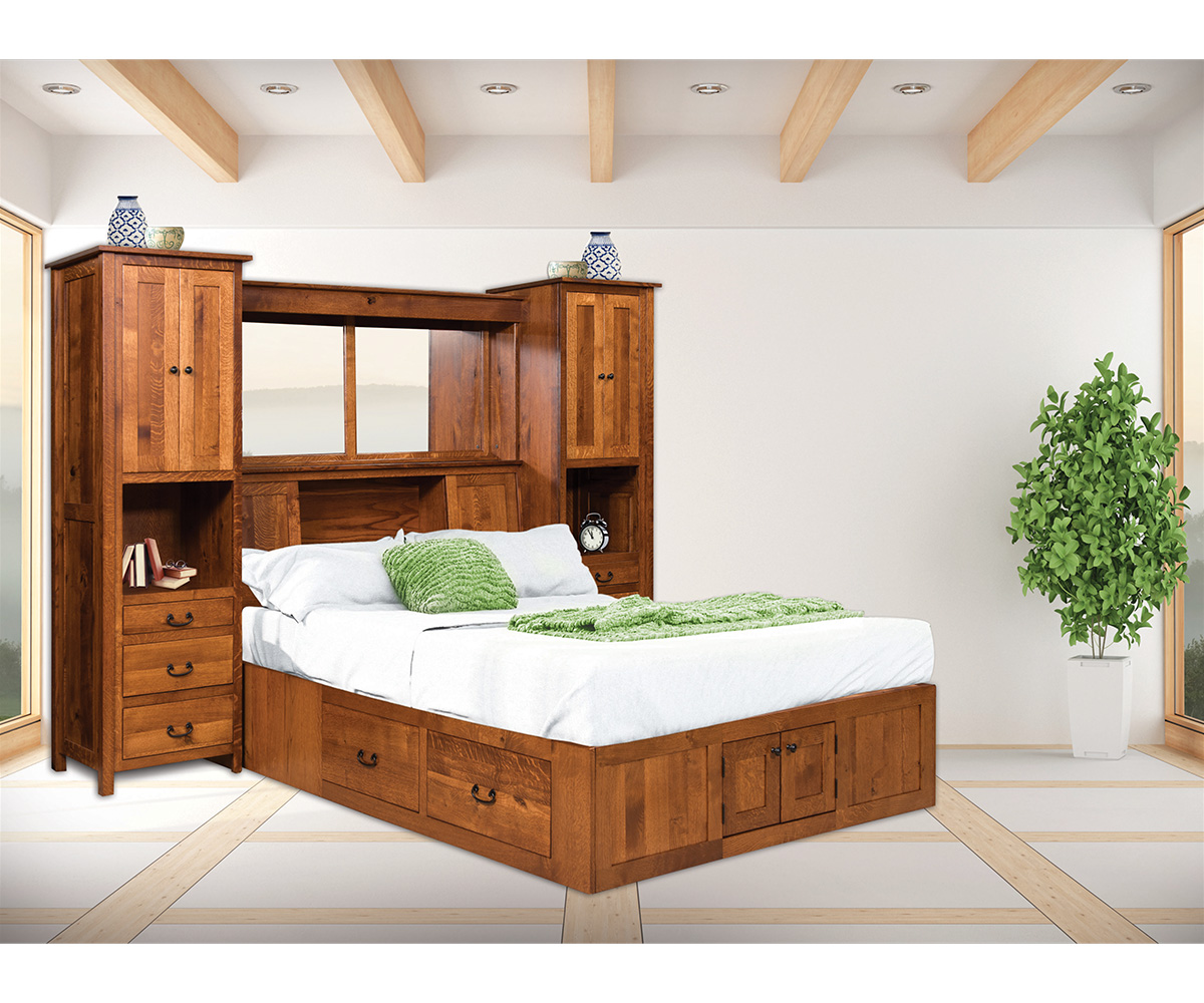 NP Mission Pedestal Bed - Image 3
