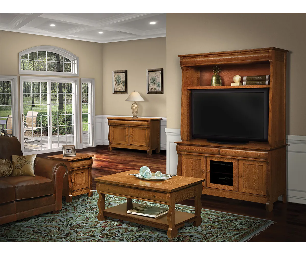 Old Classic Sleigh Sofa Table - Image 2