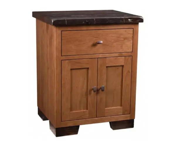 Farmhouse Heritage 1 Drawer 2 Door Nightstand
