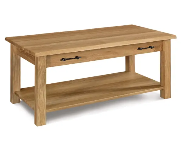 Timbra Coffee Table with Ocean Wave Edge