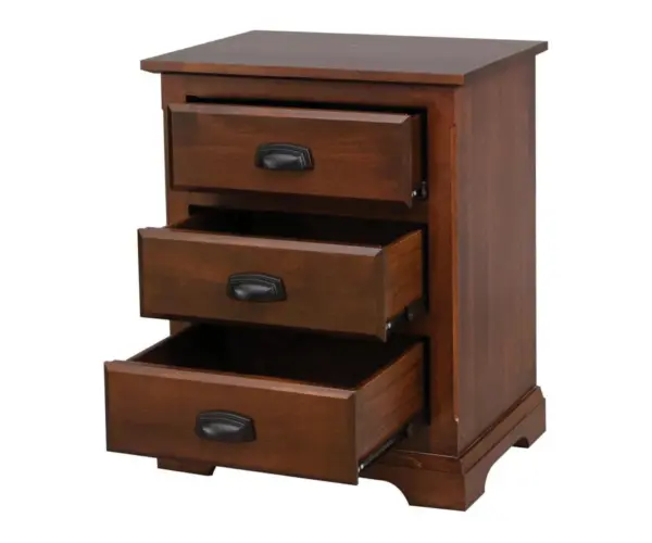 Charleston 3 Drawer Nightstand
