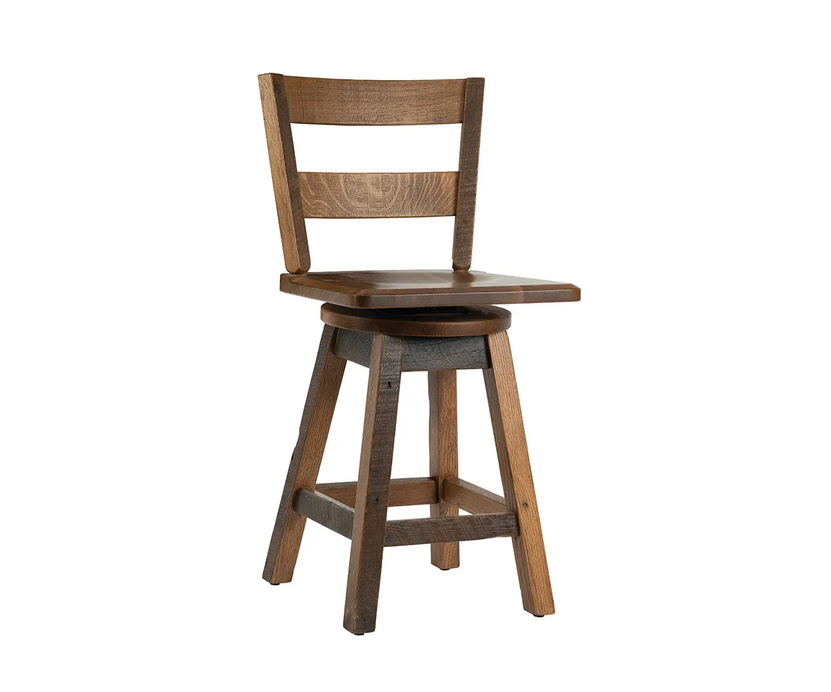 Reclaimed Raya 24" Swivel Barstool