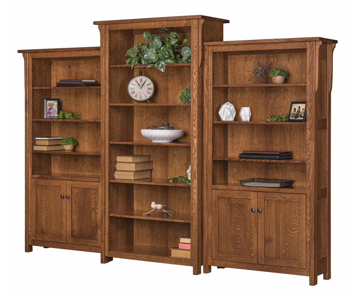 Boston Center and Side Bookcases
