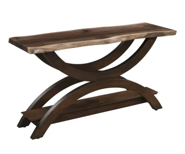 Gateway Sofa Table With Live Edge Top